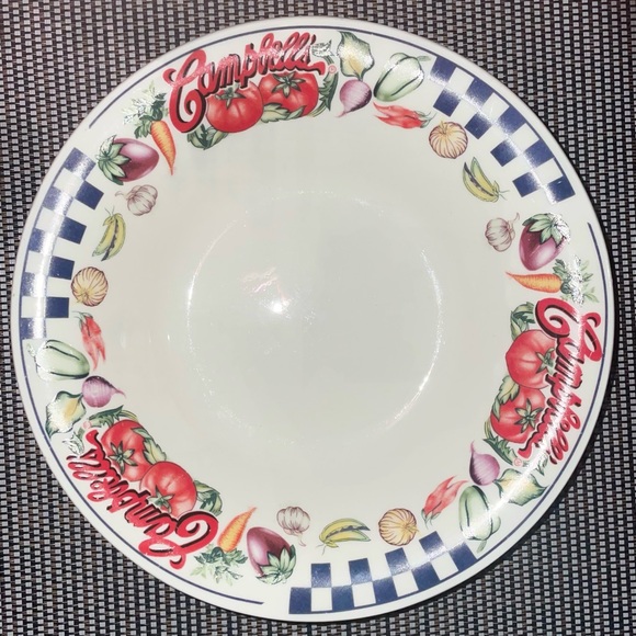 Campbell’s Soup Salad Bowls 6x / 8” Vintage Gibson Red White Campbells - Picture 2 of 8